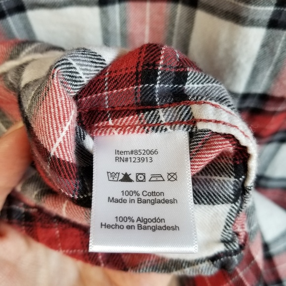 Jachs Girlfriend plaid flannel button snap down - Picture 7 of 7